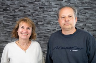 Arielle Porret et José Bonvin, les deux fondateurs de l'association "PairAddicto".